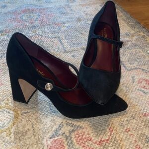 Kate Spade Black Mary Jane Heels